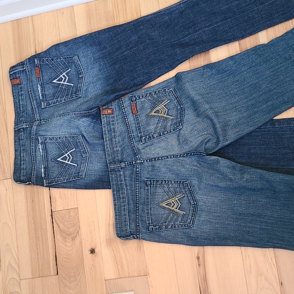 2 pairs - 7 For All Mankind jeans - Picture 4 of 7